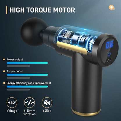 Deep Tissue Massage Gun – Neck, Shoulder, Back & Muscle Pain Relief