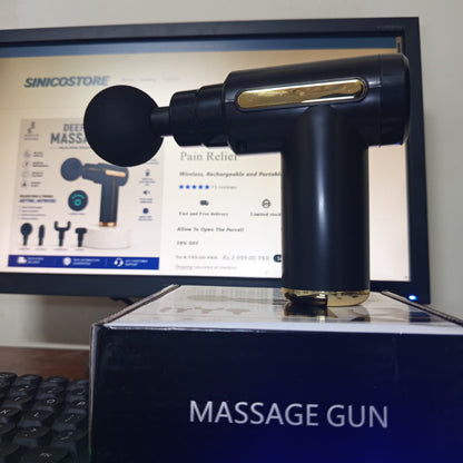 Deep Tissue Massage Gun – Neck, Shoulder, Back & Muscle Pain Relief